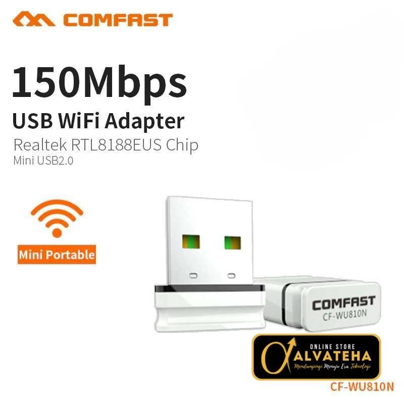 อะแดปเตอร์ USB ไร้สาย WiFi ตัวรับสัญญาณไร้สายเครื่องส่งสัญญาณ Comfast WU810N