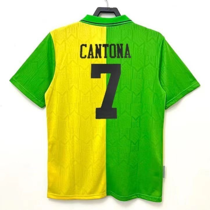 Retro 92-94 third man utd Cantona เสื้อฟุตบอลผู้ชาย