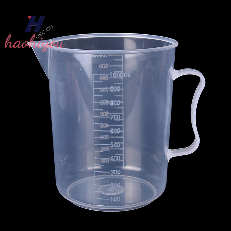 <haohiyou> 20/30/50/300/500/1000ML ถ้วยตวงพลาสติกเหยือก Pour Spout พื้นผิวห้องครัว,
