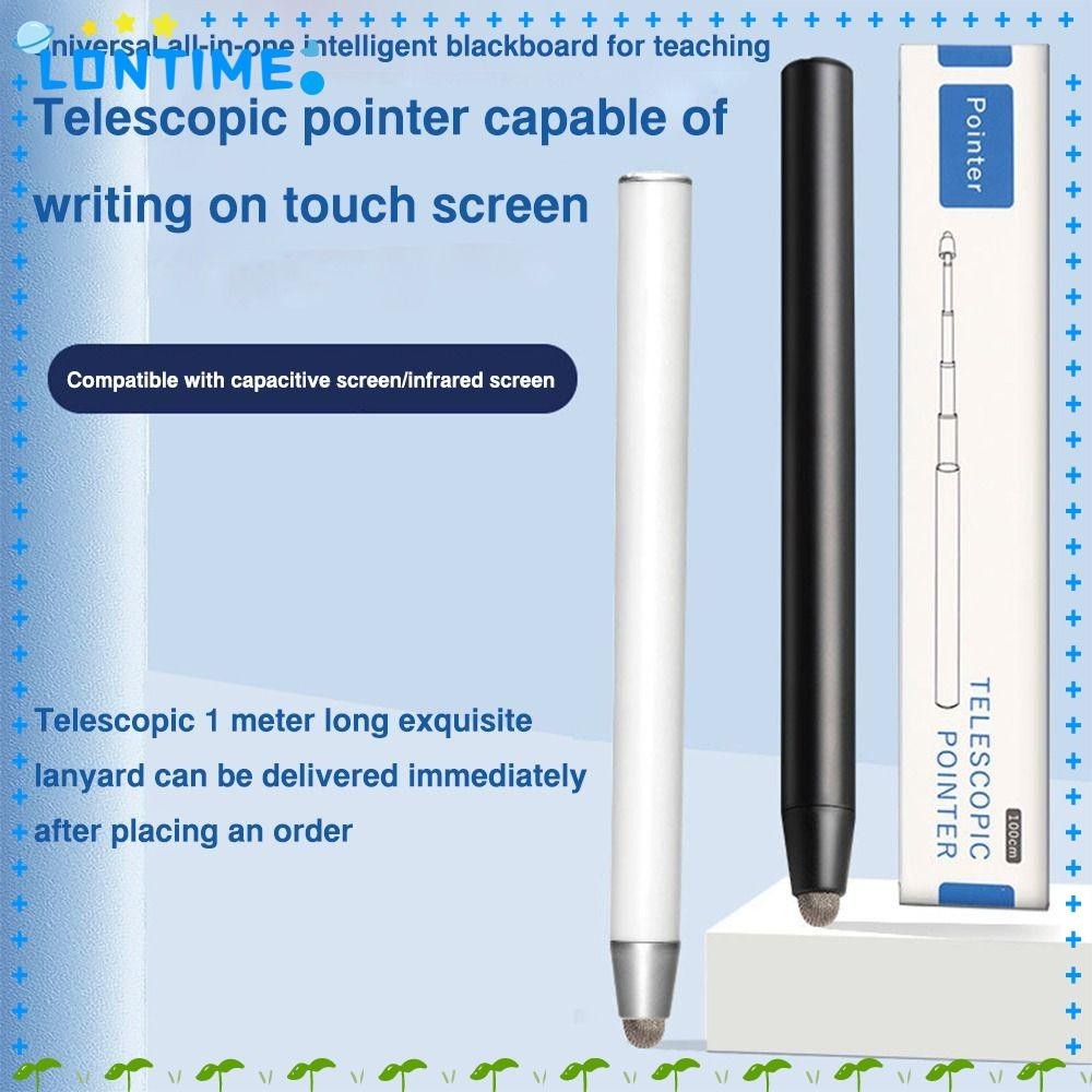 Lontime ไม้เท้าแบบยืดหดได้,อุปกรณ์เพื่อการศึกษาเครื่องมือการสอนปากกาตัวชี้ไวท์บอร์ด, คุณภาพสูง PPT Presentation ขยายหน้าจอสัมผัสปากกาโรงเรียน Office