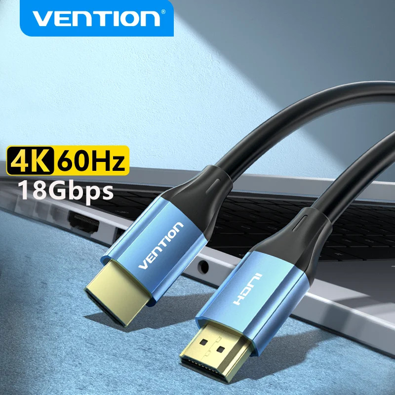Vention สาย HDMI เข้ากันได้กับ 4K 2.0 Cabo สําหรับ PS4 Mi Box Splitter Switch 60Hz สายสัญญาณเสียง