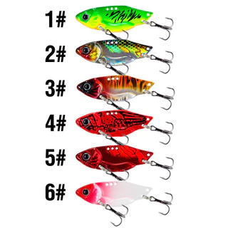 1pcs 3.5g/5g/7g/10g/14g โลหะสีสัน VIB Lure 3D ตา Sinking Jig Hard เหยื่อช้อน Spinner ตกปลา Lure Fishing Tackle สําหรับ Bass Walleye ปลาเทราท์