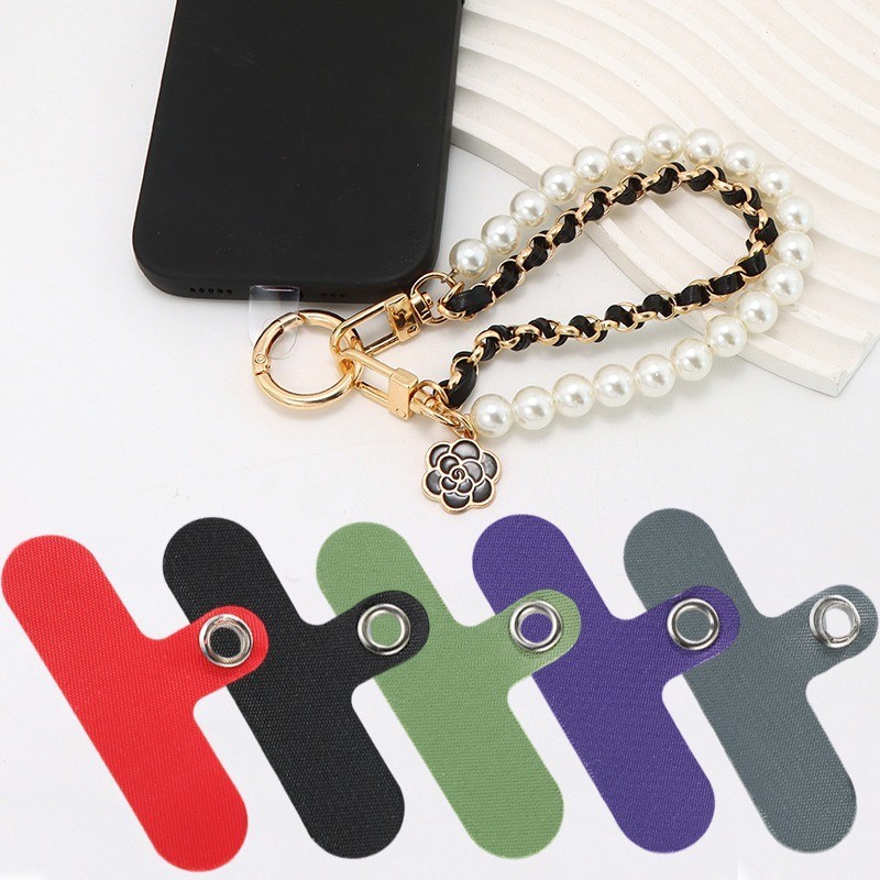 Creative Anti-lost โทรศัพท์มือถือ Lanyard ปะเก็นเลียนแบบ Pearl Beaded พวงกุญแจสําหรับผู้หญิงสาวกระเป๋าถือจี้เครื่องประดับอุปกรณ์เสริม