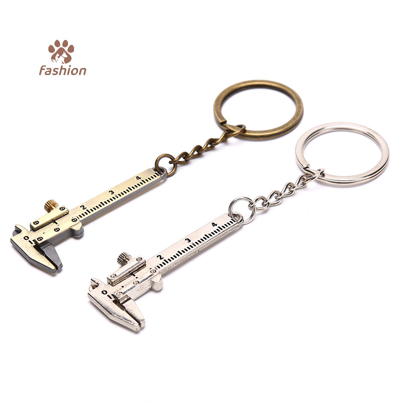 [แฟชั่น] ใหม่แบบพกพา 0-4 ซม. Mini Vernier Calipers พวงกุญแจวัดเครื่องมือ Gauging Key {TH}