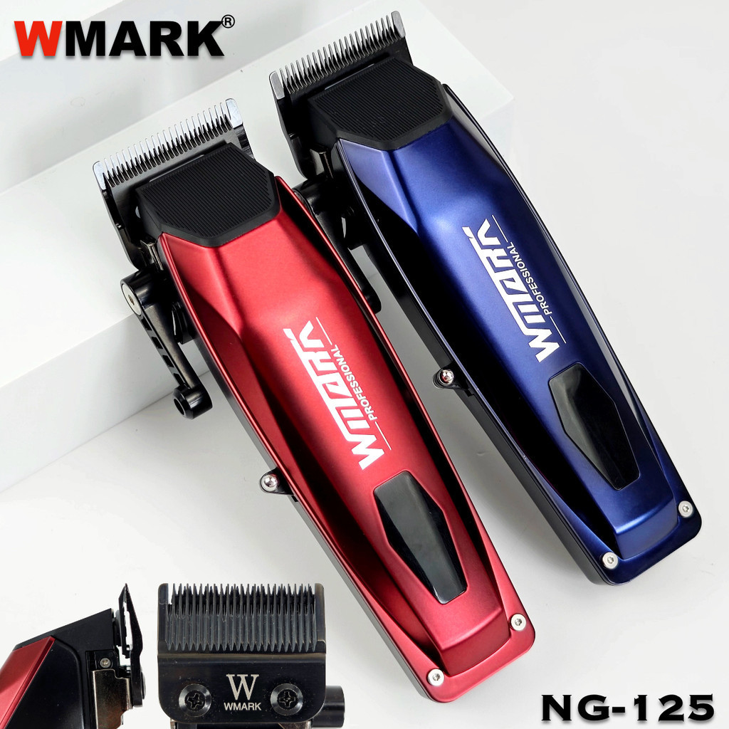 WMARK NG-125 Professional ปัตตาเลี่ยนผมไฟฟ้า 7500RPM มอเตอร์หมุนหัวน้ํามันร้านตัดผม Trimmer สําหรับ 