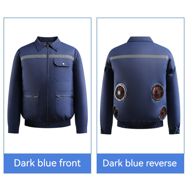 ใหม่สไตล์พัดลมเสื้อผ้าสี่พัดลมเครื่องปรับอากาศเสื้อผ้ากับพัดลมเสื้อผ้าหลวม4แฟนสายยูเอสบีเสื้อระบายความร้อนเครื่องปรับอากาศเสื้อผ้าที่มี4แฟนครีมกันแดดเสื้อผ้าพัดลมเ