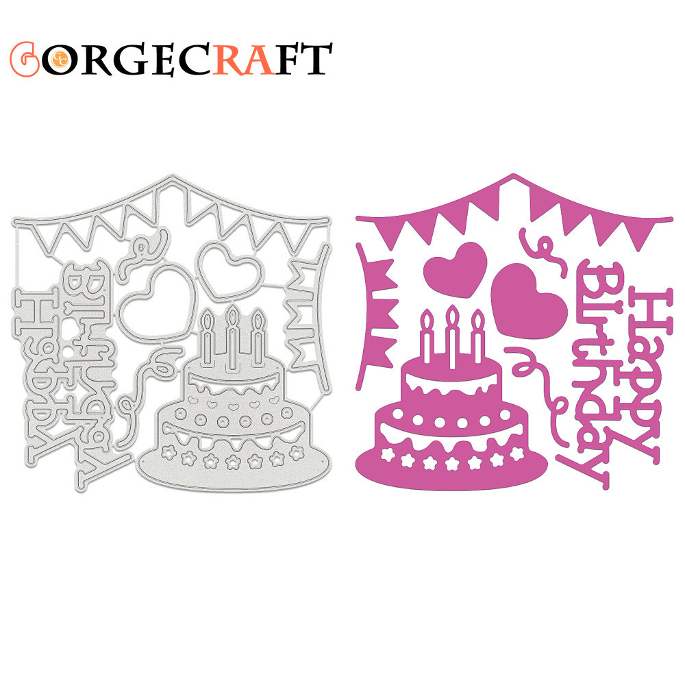 1 PC เหล็กคาร์บอนตัด Dies Stencils สําหรับ DIY Scrapbooking/อัลบั้มรูปตกแต่งลายนูน DIY กระดาษการ์ดวันเกิดรูปแบบ 12x11.9x0.08 ซม.