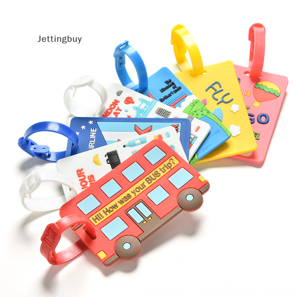[Jettingbuy] แท็กกระเป๋าป้ายสายคล้องชื่อที่อยู่ ID กระเป๋าเดินทาง Baggage ป้ายเดินทางแท็กสต็อกใหม่