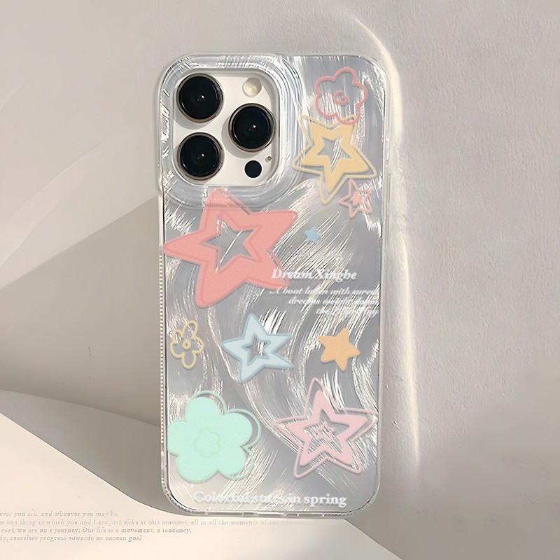เคสไอโฟน 11 15 pro max Case For iPhone 11 12 13 14 15 Pro Max เคสมือถือ ไอโฟน เคส เคสโทรศัพท์มือถือเส้นด้ายขนนก ดาว