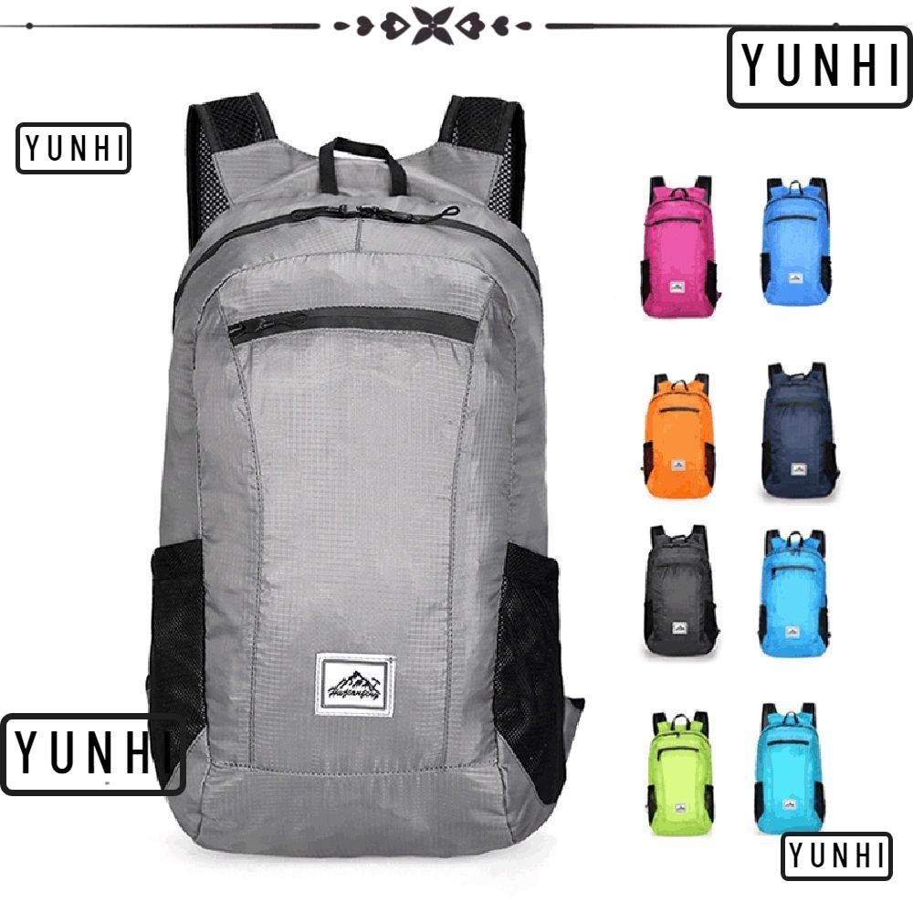 Yunhi 20L กระเป๋าเป้สะพายหลังผ้าใบพับได้กันน้ํา Leisure Travel Accessories กระเป๋าเดินทางเดินป่า