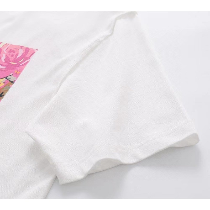 ❤️❤️READY & Stock❤️❤️ L***v T เสื้อผู้ชายแขนสั้นผู้หญิงเสื้อโปโลเสื้อ Unisex 2024 ใหม่