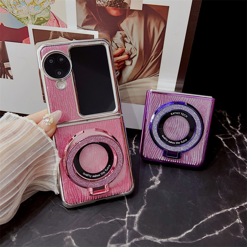 Electroplated Glitter แหวนผู้ถือกรณี OPPO ค้นหา N3 N2 Flip Bracket ปลอกระลอกน้ํากันกระแทกฝาหลัง Shell ราคา ถูกที่สุด ดีลบีเคเค แกลเลอรีภาพที่ 3