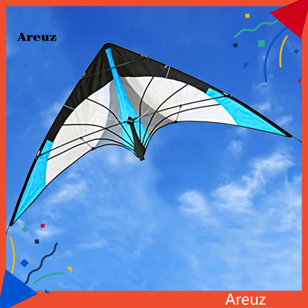 Are Kite สีสันเสียงขนาดใหญ่ 12M Triangle Stunt Kite สําหรับเล่น