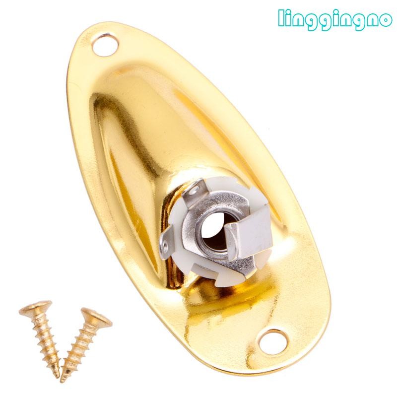 Replacement Boat Input Output Jack Plate Socket For   Guitar Parts