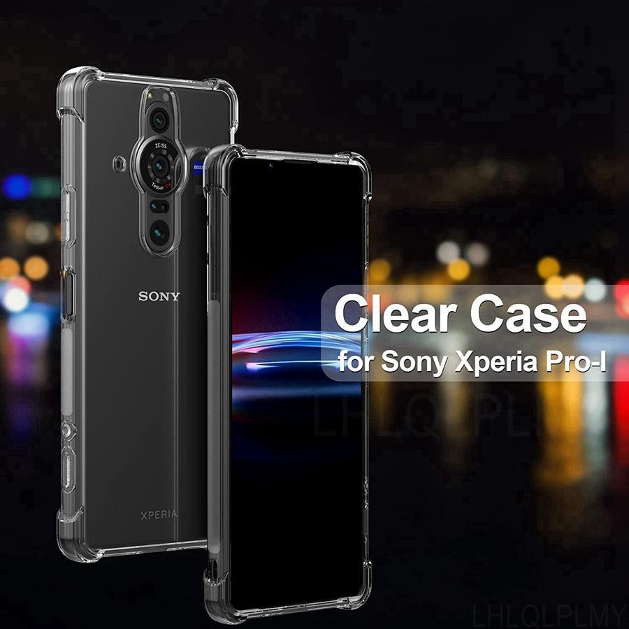 เคสโทรศัพท์ซิลิโคนกันกระแทกสําหรับฝาครอบป้องกัน Sony Xperia Pro-I