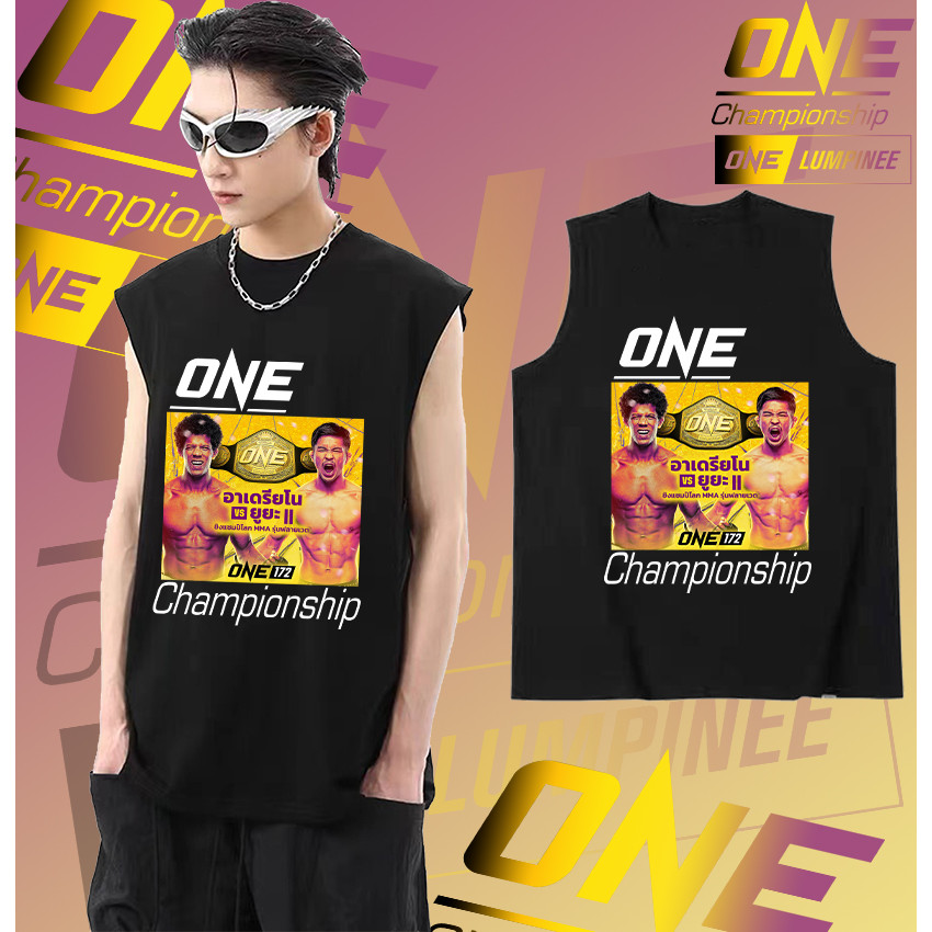 ใหม่ เสื้อใหม่ เสื้อกั๊ก One championship เสื้อกั๊กแขนกุด cotton100% Men's Women's #K01