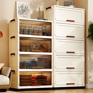 JUYBOS ตู้เก็บของ  หลายขนาด ตู้เก็บของแบบพับได้ ตู้เก็บของให…