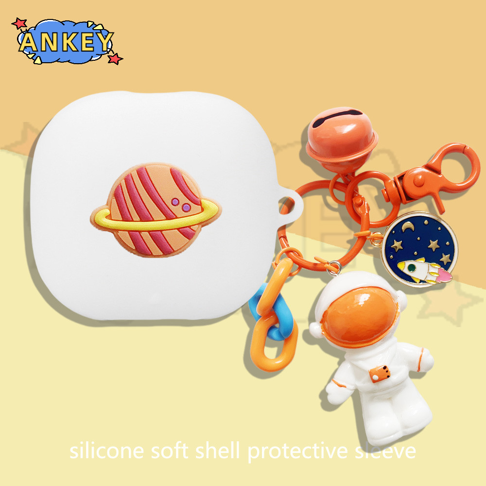 Silicone Case for Beats Powerbeats Fit Case Earphones Premium Silicone pink astronaut Cartoon patter