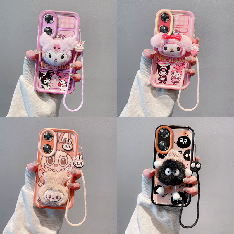 เคสโทรศัพท์ตุ๊กตา 3D เคส oppo a17 a17k a18 a38 a58 a78 a2x xxmrgz1