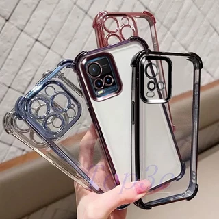 เคส Vivo Y21 Y21S Y21T Y21A เคสโทรศัพท์โปร่งใสป้องกันการตกสี่มุม SJDK