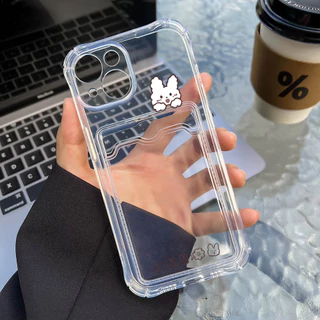 Card Holder เคส For iPhone 13 Pro Max 11 14 15 16 17 Air 12 XR X Xs 7 8 Plus 16promax 15promax TPU เคสโทรศัพท์มือถือ