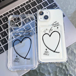 Card Holder เคส For iPhone 15 11 13 14 16 17 Pro Max 12 XR Air X Xs 7 8 Plus 16promax 15promax TPU เคสโทรศัพท์มือถือ