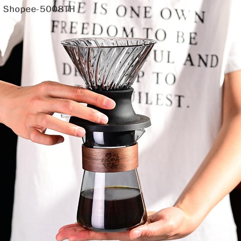 JIAM Immersion Coffee Dripper Pour Over Dripper Immersion Dripper เครื่องชงกาแฟแก้วกรองกาแฟ V02 ชุด 