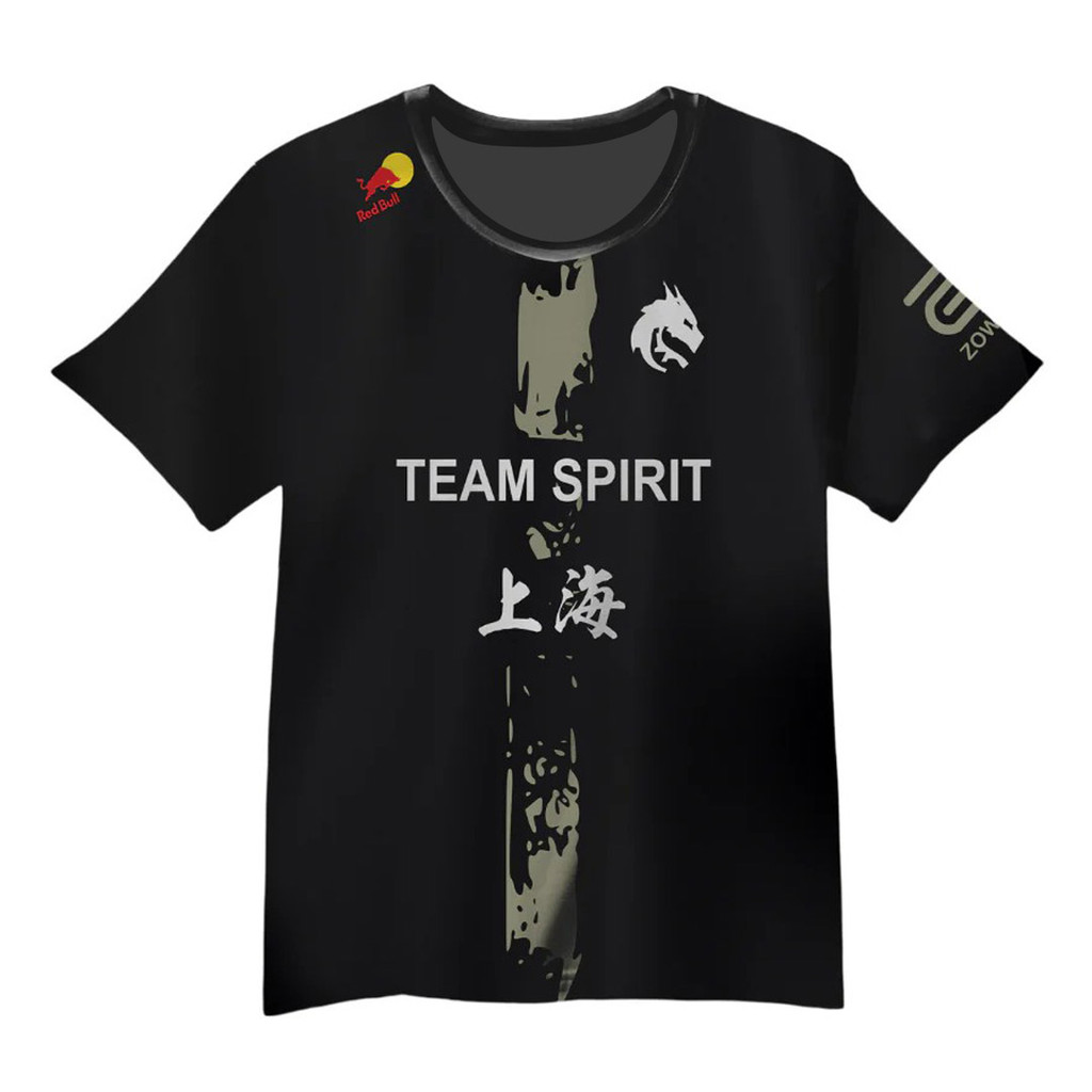 Team SPIRIT 2025 Champions Jersey CS2 เสื้อยืด Shanghai Donk