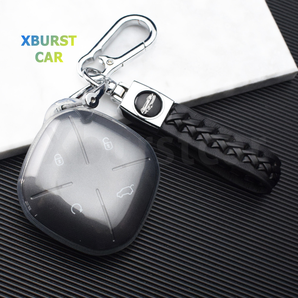 โปร่งใส TPU รถ Remote Key สําหรับ Chery Jetour Dashing X-1 Plus DTC IDM 2022 2023 Keyless Shell Fob 