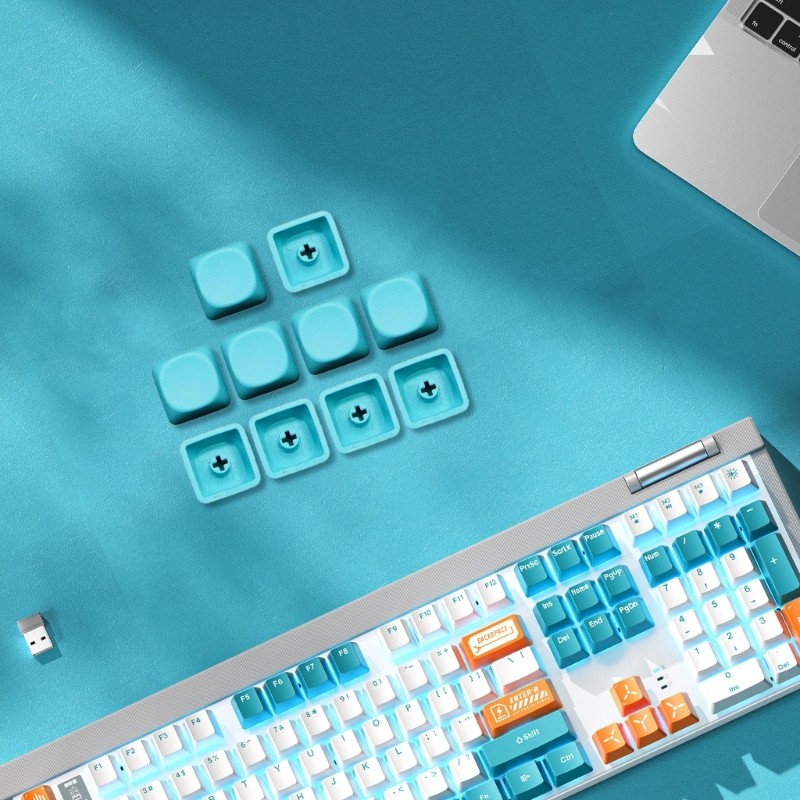 Camp 10Keys PBT Keycap MOA Profile 1U ไม่แกะสลักฝาครอบกุญแจสําหรับ MX Switches