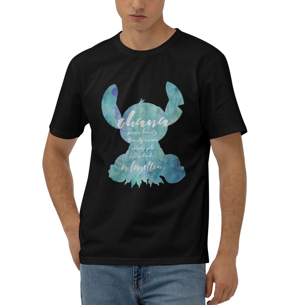 เสื้อยืด Stitch Ohana Hip Hop Designs ผู้ชาย