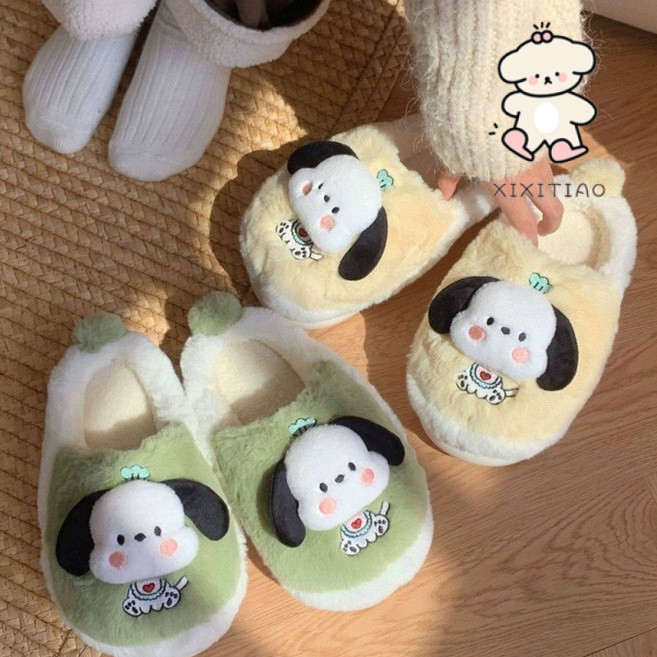 ฉี่ รองเท้าแตะผ้าฝ้ายการ์ตูนน่ารักบ้านในร่ม อ่อนนุ่ม เพียงผู้เดียว ผู้ชายผู้หญิง - รูปที่ 5
