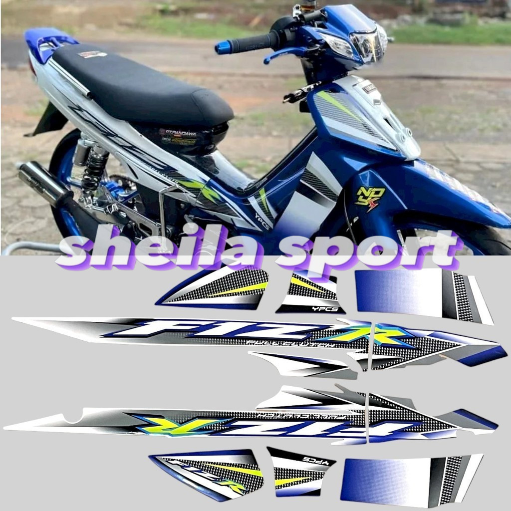 รายชื่อสติ๊กเกอร์ Striping les Yamaha fizr fiz r f1z r f1zr 2004 สีฟ้า สีขาว คุณภาพดี การเปลี่ยนแปลง