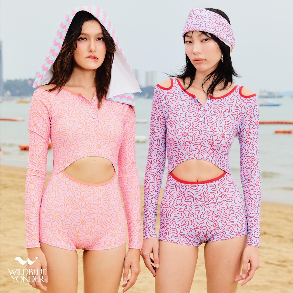 WILDBLUEYONDER - Waikiki swimsuit ชุดว่ายน้ำแขนยาว