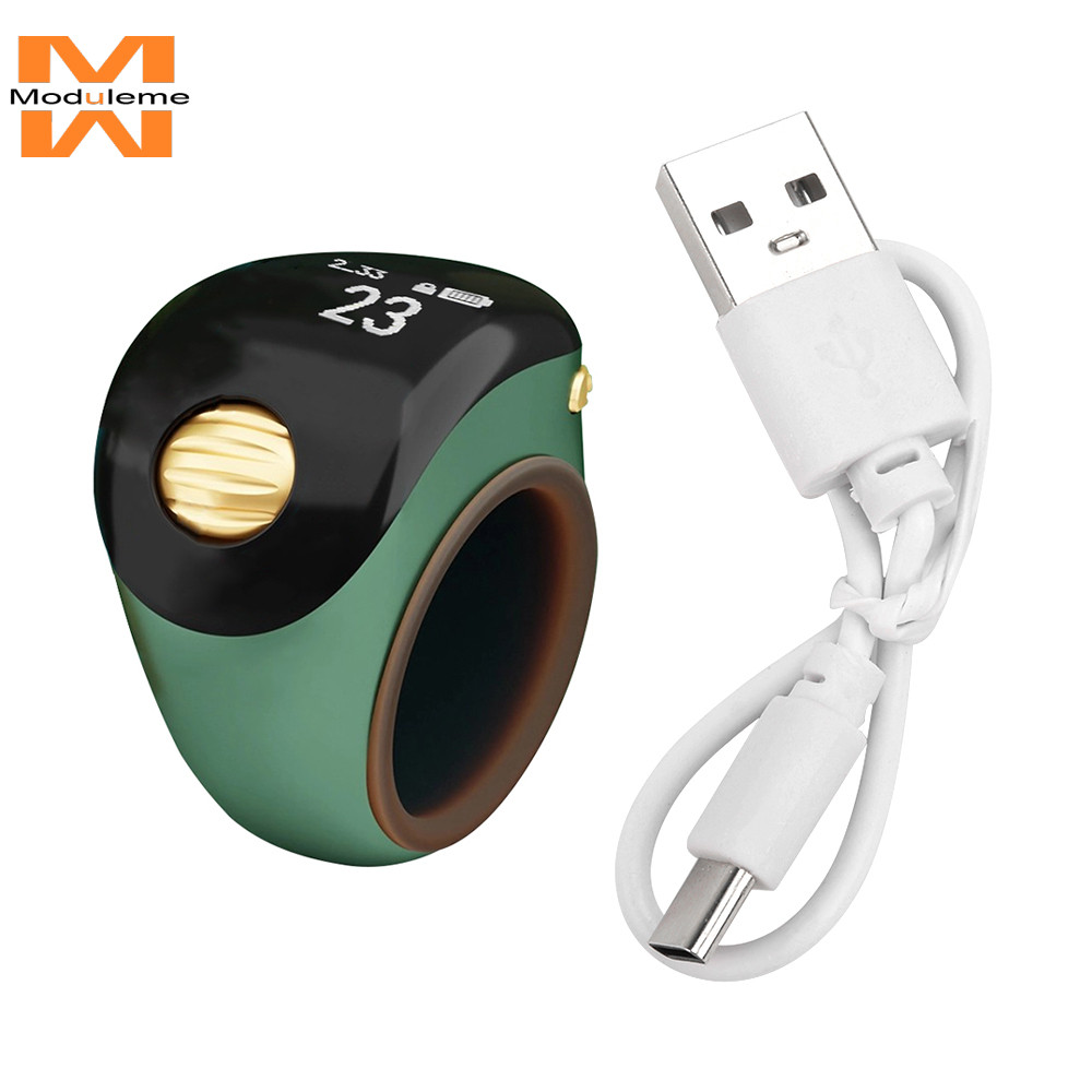 S8 Ring Type Ball Counter Type-C ชาร์จปรับ High-Definition Screen Counter พร้อมจอแสดงผลชาร์จ