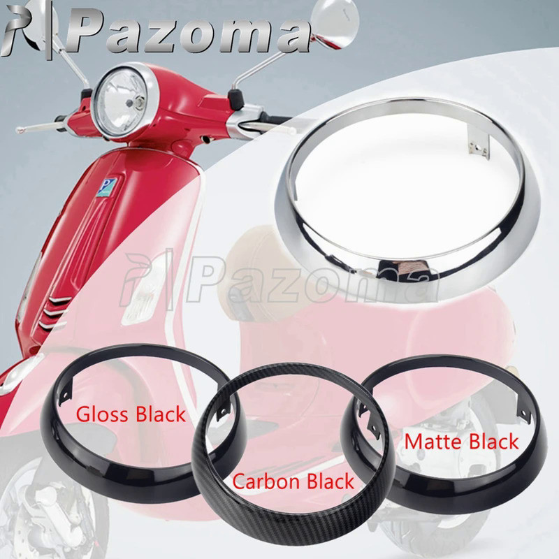 PA 4สีรถจักรยานยนต์ขอบฝาครอบไฟหน้าพลาสติกไฟหน้า Guard Protector สำหรับ Primavera 125cc 150cc Primave