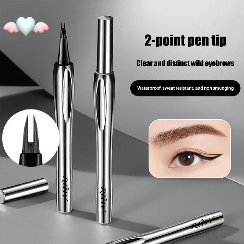 ดินสอเขียนคิ้วสองง่าม ติดทนนาน กันน้ํา กันเหงื่อ ดินสอเขียนคิ้วพร้อมคิ้วที่โดดเด่น