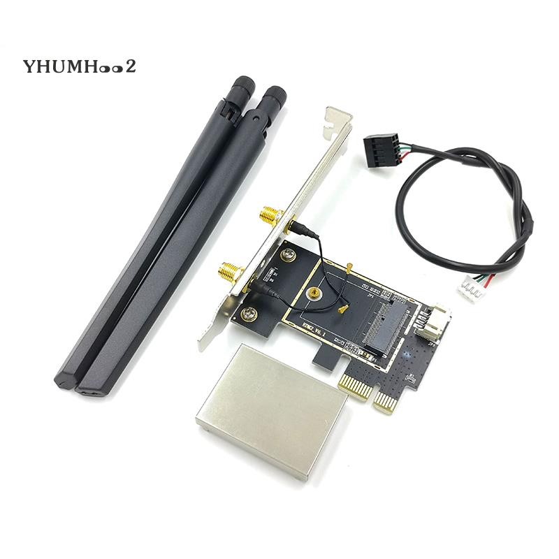 [yhumh002]อะแดปเตอร์การ์ด Pcie WiFi บลูทูธการ์ดเครือข่ายไร้สายดูอัลแบนด์ Repetidor Adaptador สําหรับ