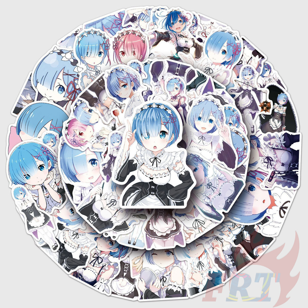 50ชิ้น/เซ็ต ❉ Re:life in A Different World From Zero . สติ๊กเกอร์ Rem ❉ Diy แฟชั่นสติ๊กเกอร์ Doodle กันน้ํา