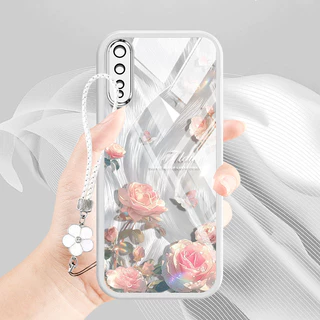 Ybd เคสโทรศัพท์สําหรับ Vivo S1 IQOO NEO 1907 Art Space Dream Star รูปแบบดอกไม้พร้อมเชือกเส้นเล็ก