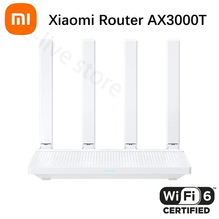 Xiaomi AX3000T เราเตอร์ไร้สาย Qualcomm IPQ5018 Wifi 6 Dual Band 2.4GHz 5GHz 3000Mbps เราเตอร์บ้าน