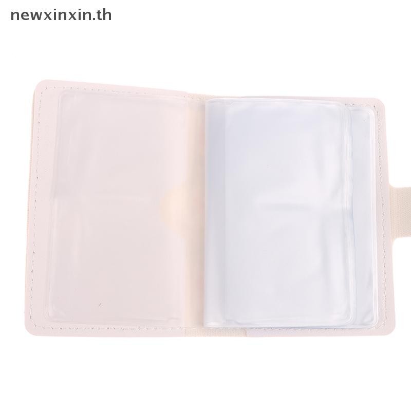 ^N^ กระเป๋าการ์ด 30 กระเป๋าหนัง PU กระเป๋าสตางค์ขนาดเล็ก RFID Blocking บัตรเครดิตธนาคาร IC/ID ผู้ถือบัตรลามิเนตปกปิดเคสนามบัตร {T}