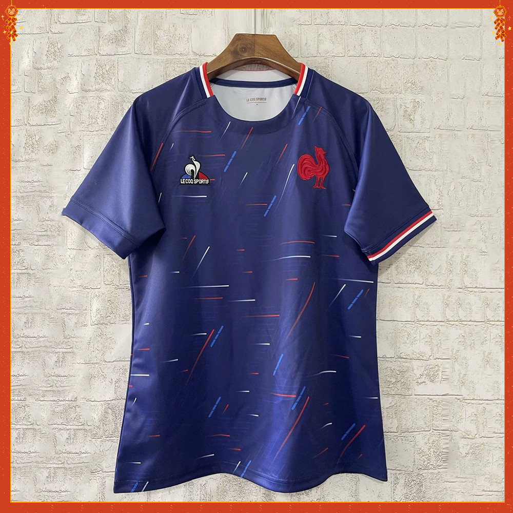 ใหม่ RWC 2024 2025 France Rugby Jersey Rugby World Cup Home Shirt