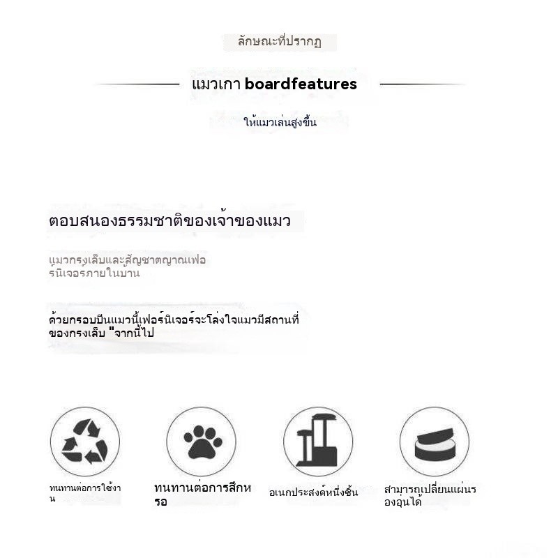 READY STOCK กระดานเกากรงเล็บแมวความหนาแน่นสูงกระดาษลูกฟูกเตียงอพาร์ทเมนต์พับได้บ้านแมวอุปกรณ์ลับเล็บแมวทนทานเตียงแมวบ้านแมว ราคา ถูกที่สุด ดีลบีเคเค แกลเลอรีภาพที่ 6