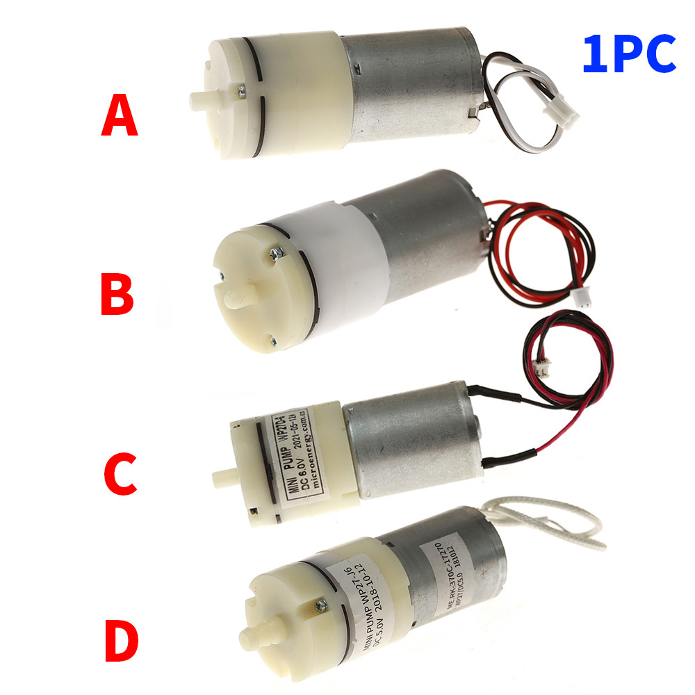 Dc 3V 3.7V 5V 6V 12V Micro Mini 370 มอเตอร์ไดอะแฟรมปั๊มลมปั๊มสูญญากาศแรงดันลบดูดเต้านม Inflator Aquarium DIY