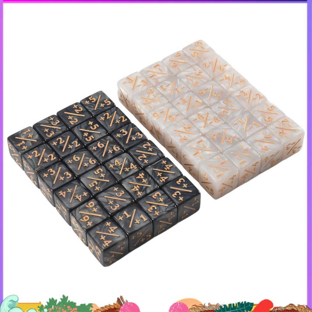 Super 48 ชิ้น 16 มม.ลูกเต๋าเคาน์เตอร์ Token ลูกเต๋า Loyalty ลูกเต๋า D6 ลูกเต๋า Cube สําหรับ,,การ์ดเก