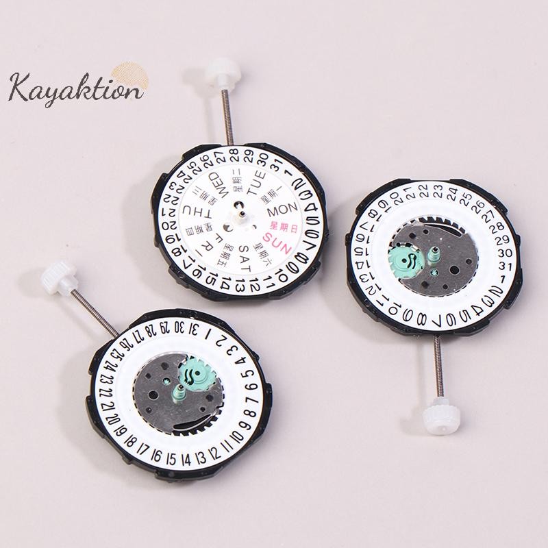 Kayaktion Sunon Sl28 Sl28-6 Quartz Movement Replacement ปฏิทินสามHanded Day One สําหรับการเคลื่อนไหว