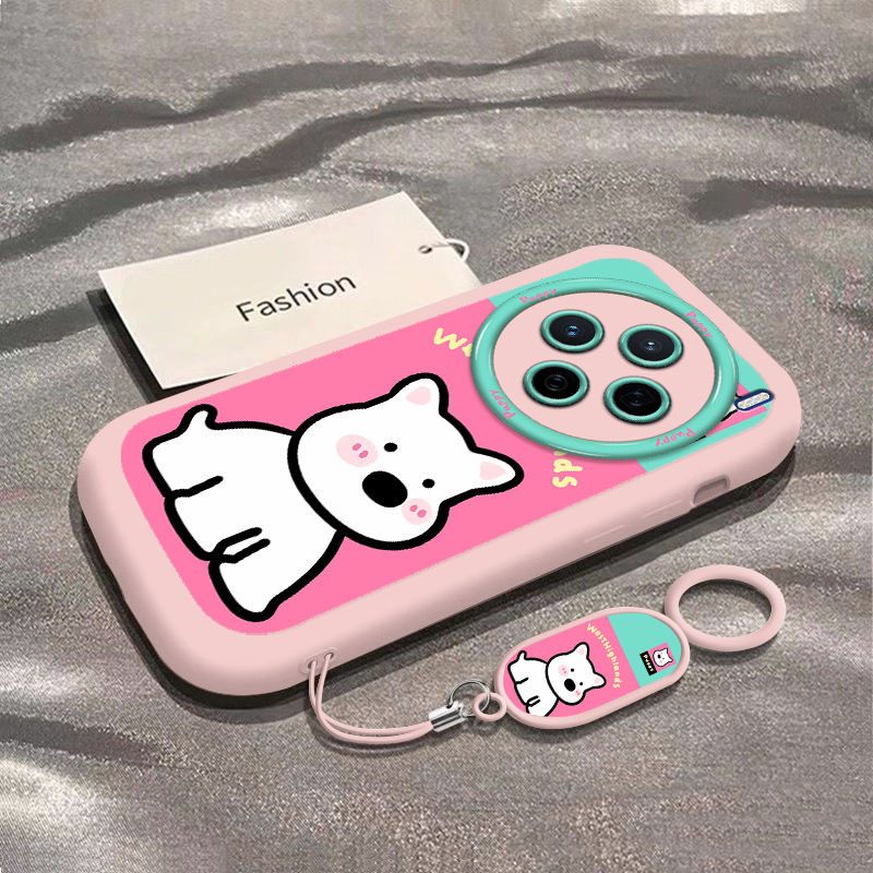 การ์ตูนน่ารักเหมาะสําหรับ vivoX200 Puff เคสโทรศัพท์ 200Pro รวมทุกอย่าง mini Shock-proof Soft เคสซิลิโคน