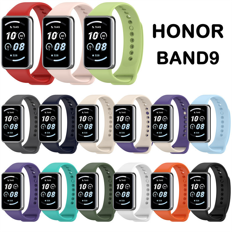 Honor band 9 10 สาย สายซิลิโคนสีสันสดใสสําหรับ Honor band10 band9