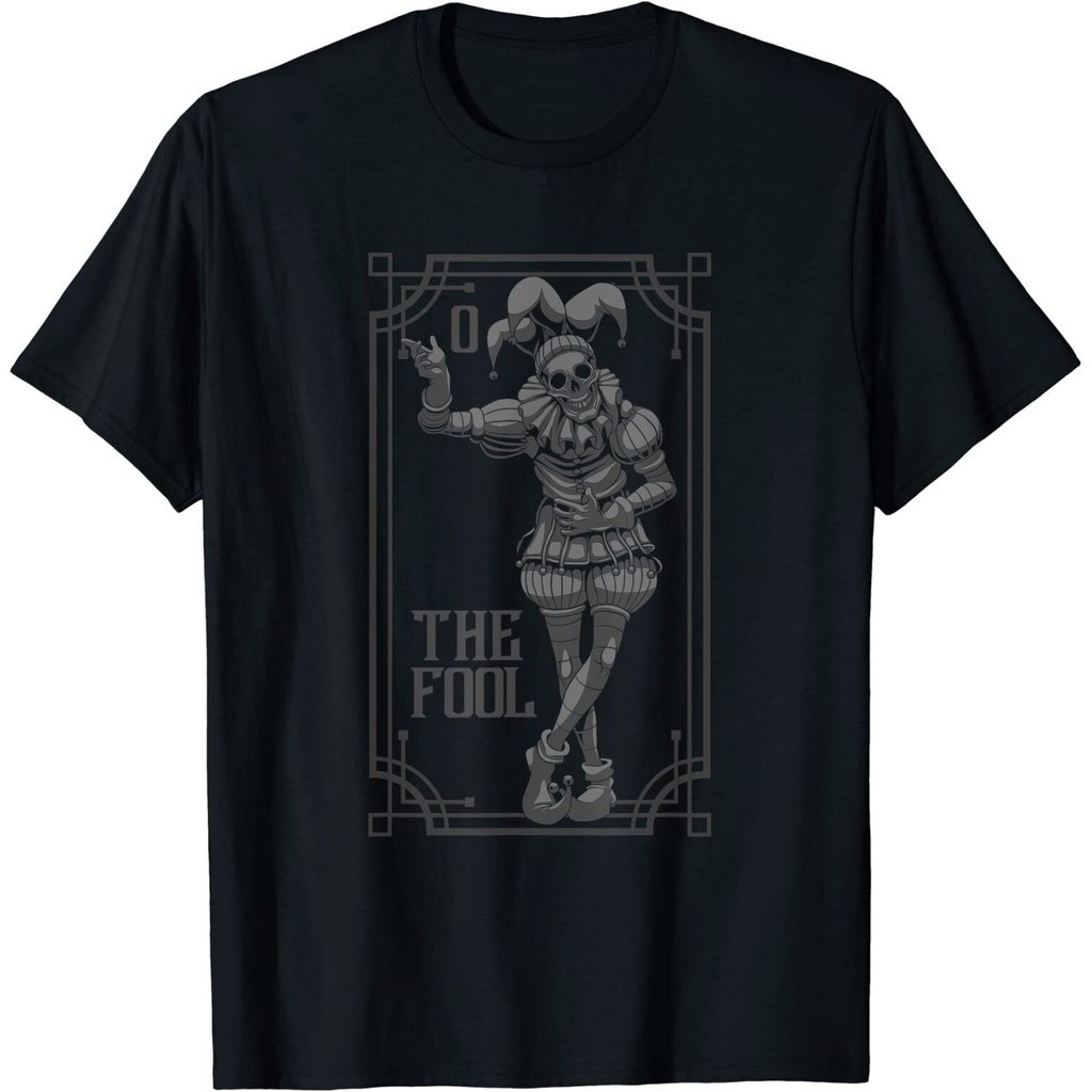 The Fool Tarot Card Satanic Oculti Horror Pagan เสื้อยืด